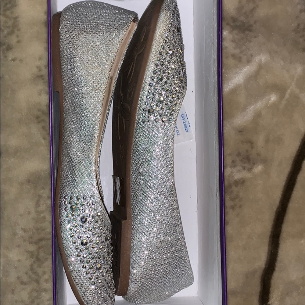 Top Moda silver flats